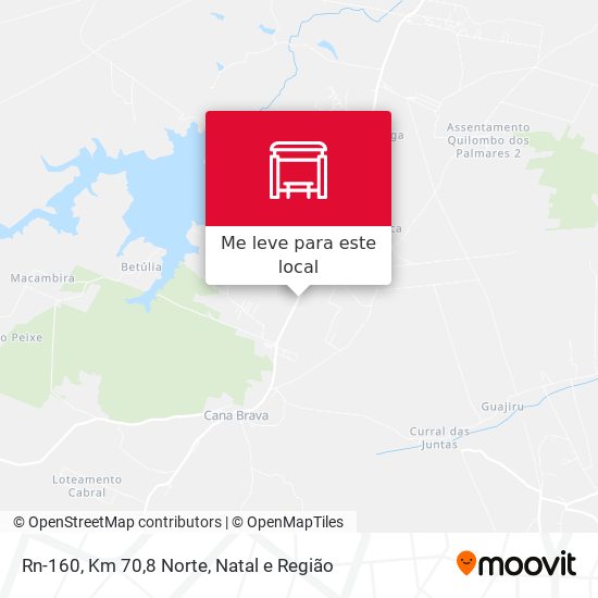 Rn-160, Km 70,8 Norte mapa
