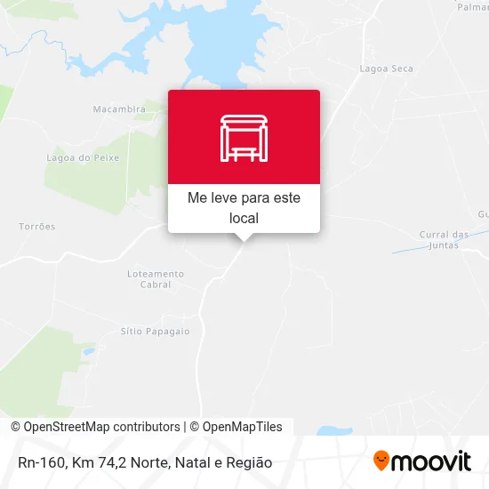 Rn-160, Km 74,2 Norte mapa