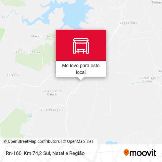 Rn-160, Km 74,2 Sul mapa