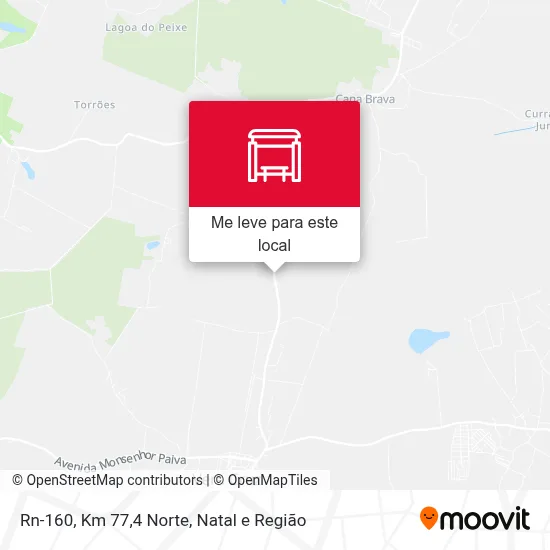 Rn-160, Km 77,4 Norte mapa