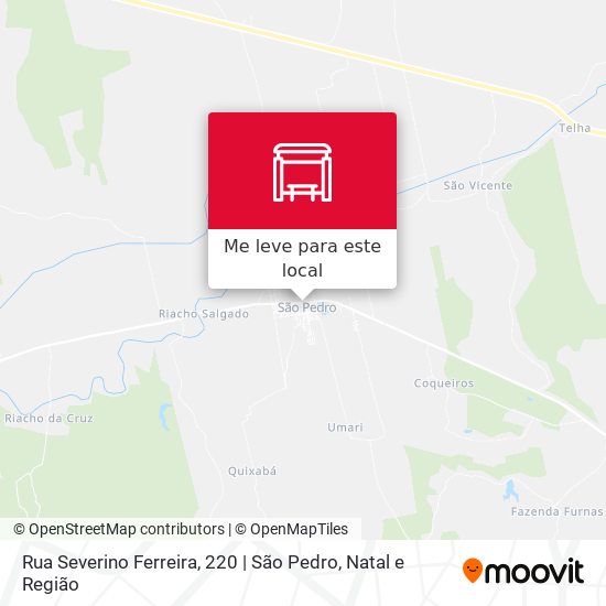Rua Severino Ferreira, 220 | São Pedro mapa