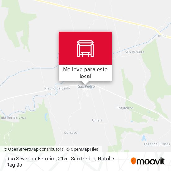 Rua Severino Ferreira, 215 | São Pedro mapa