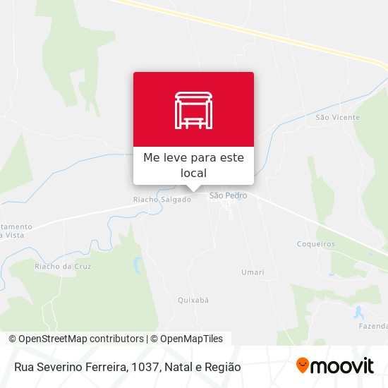 Rua Severino Ferreira, 1037 mapa