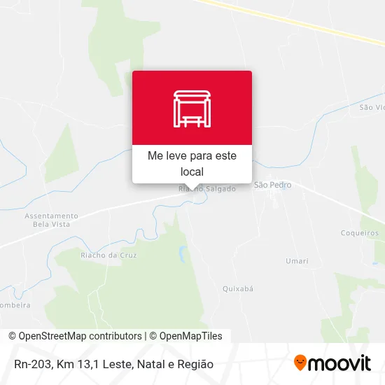 Rn-203, Km 13,1 Leste mapa