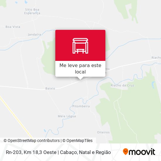 Rn-203, Km 18,3 Oeste | Cabaço mapa