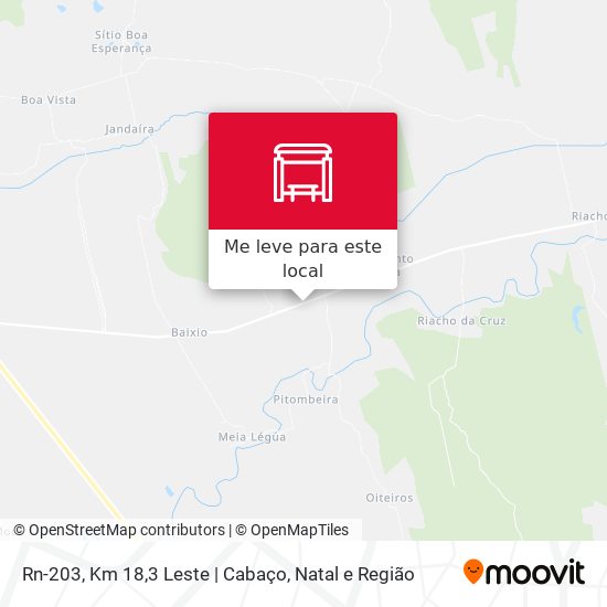 Rn-203, Km 18,3 Leste | Cabaço mapa