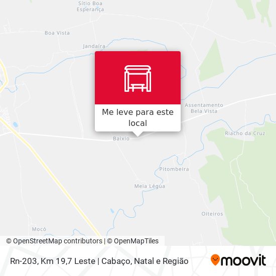 Rn-203, Km 19,7 Leste | Cabaço mapa