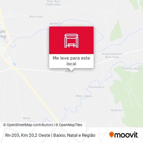 Rn-203, Km 20,2 Oeste | Baixio mapa