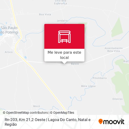 Rn-203, Km 21,2 Oeste | Lagoa Do Canto mapa