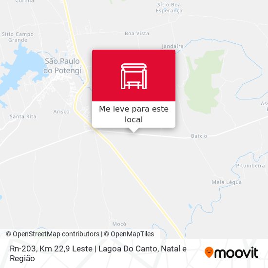 Rn-203, Km 22,9 Leste | Lagoa Do Canto mapa