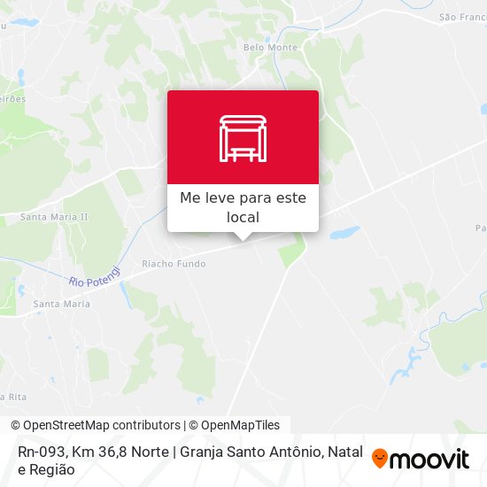 Rn-093, Km 36,8 Norte | Granja Santo Antônio mapa