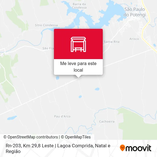 Rn-203, Km 29,8 Leste | Lagoa Comprida mapa