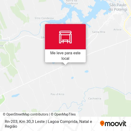 Rn-203, Km 30,3 Leste | Lagoa Comprida mapa