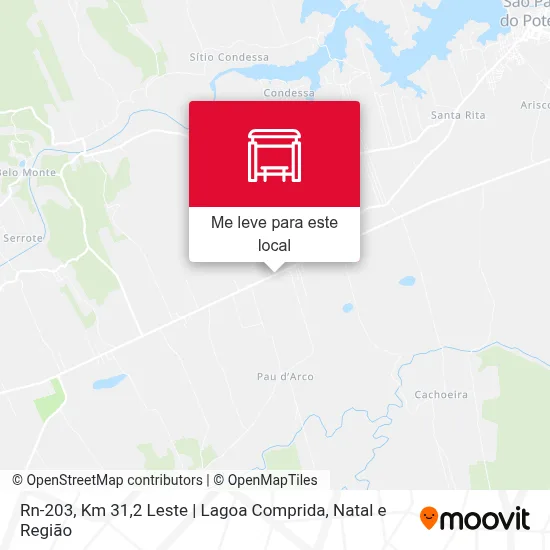 Rn-203, Km 31,2 Leste | Lagoa Comprida mapa