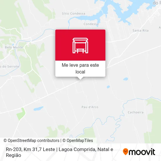 Rn-203, Km 31,7 Leste | Lagoa Comprida mapa