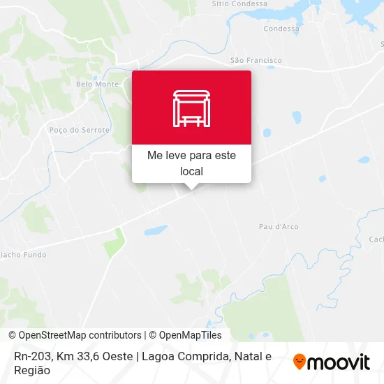 Rn-203, Km 33,6 Oeste | Lagoa Comprida mapa