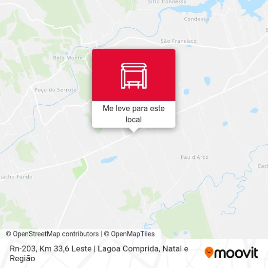 Rn-203, Km 33,6 Leste | Lagoa Comprida mapa
