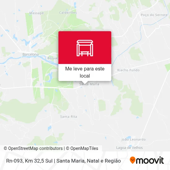 Rn-093, Km 32,5 Sul | Santa Maria mapa