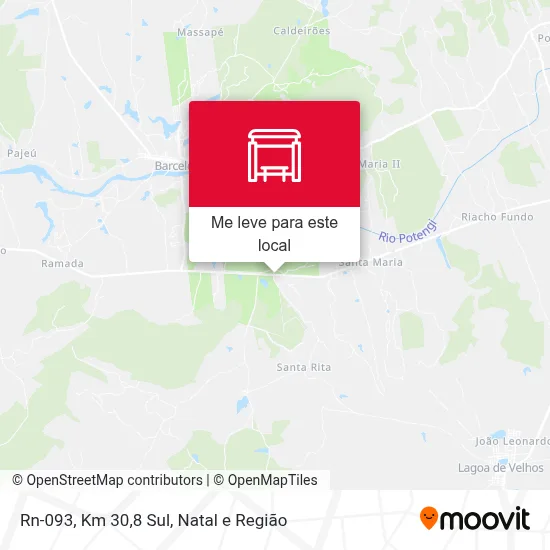 Rn-093, Km 30,8 Sul mapa