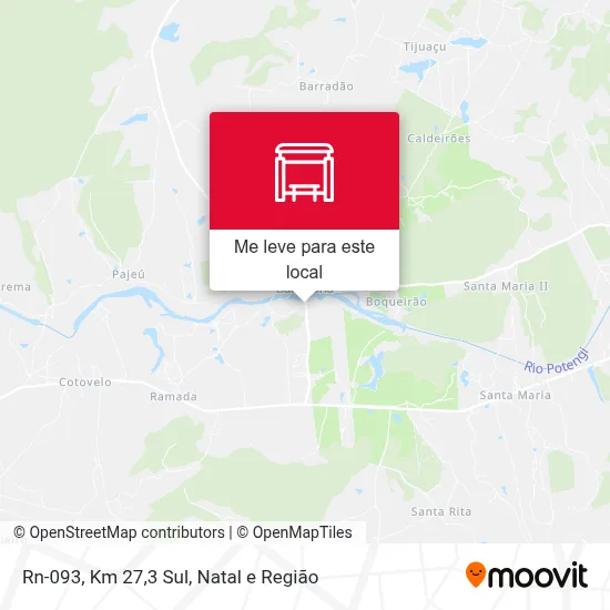 Rn-093, Km 27,3 Sul mapa