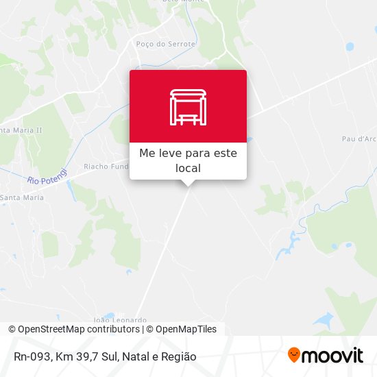 Rn-093, Km 39,7 Sul mapa