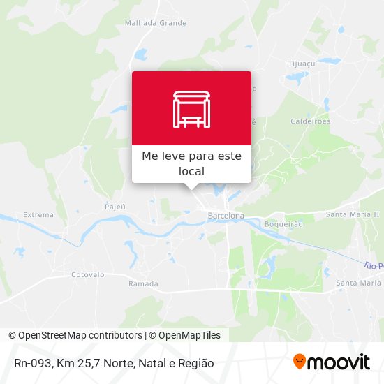 Rn-093, Km 25,7 Norte mapa