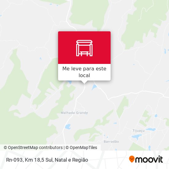 Rn-093, Km 18,5 Sul mapa
