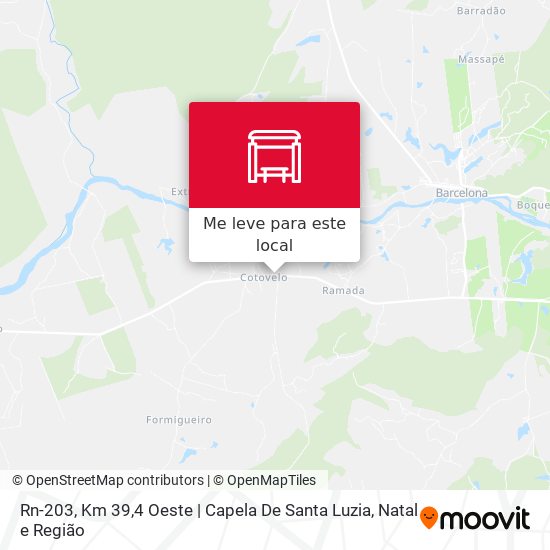 Rn-203, Km 39,4 Oeste | Capela De Santa Luzia mapa