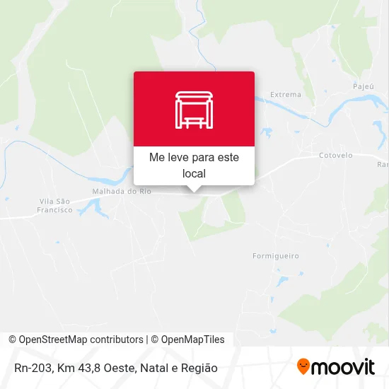 Rn-203, Km 43,8 Oeste mapa