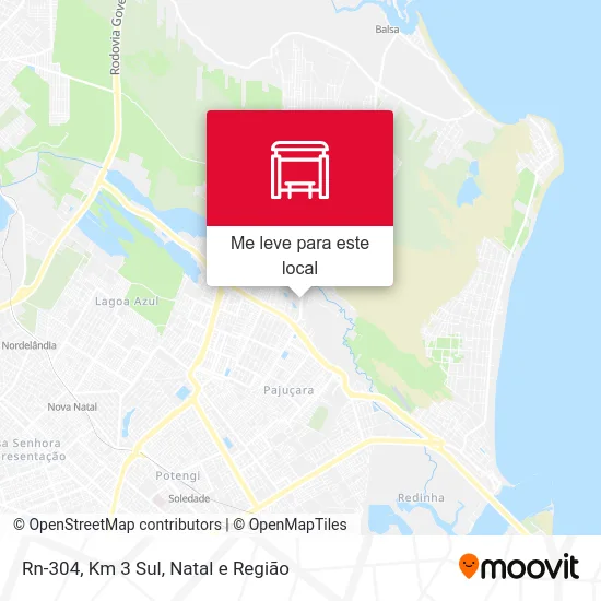 Rn-304, Km 3 Sul mapa