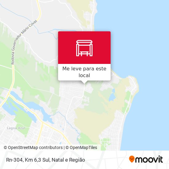 Rn-304, Km 6,3 Sul mapa