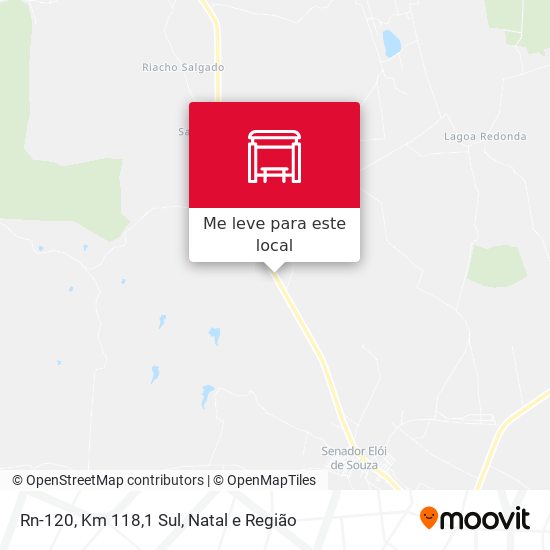 Rn-120, Km 118,1 Sul mapa