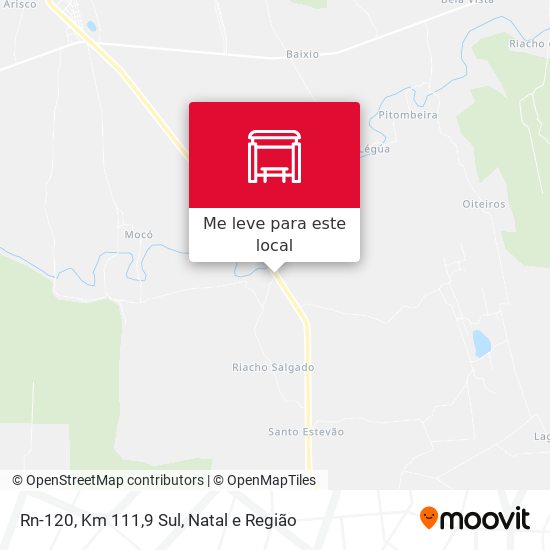 Rn-120, Km 111,9 Sul mapa