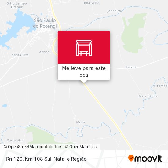 Rn-120, Km 108 Sul mapa
