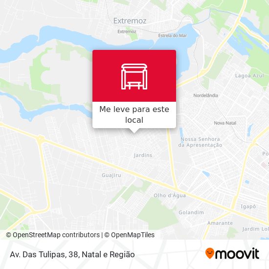Av. Das Tulipas, 38 mapa