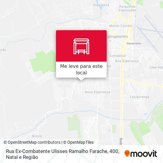 Rua Ex-Combatente Ulisses Ramalho Farache, 400 mapa