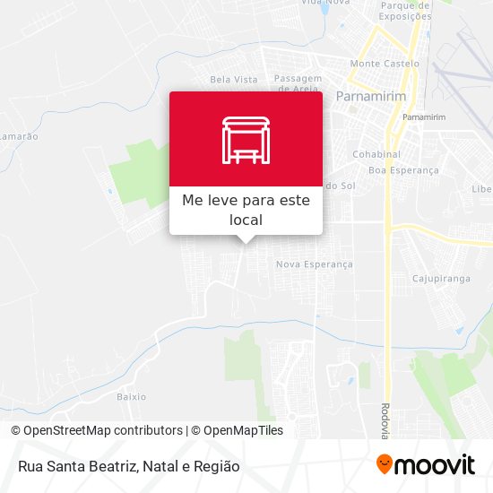 Rua Santa Beatriz mapa