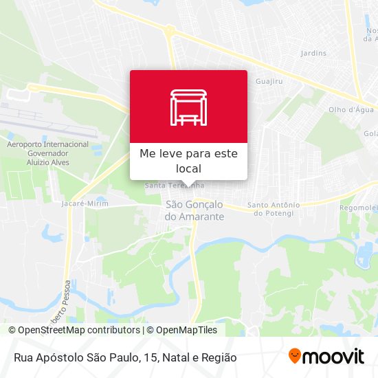 Rua Apóstolo São Paulo, 15 mapa