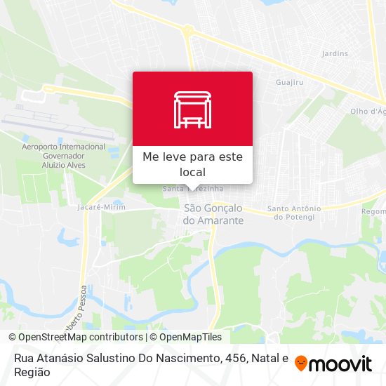 Rua Atanásio Salustino Do Nascimento, 456 mapa