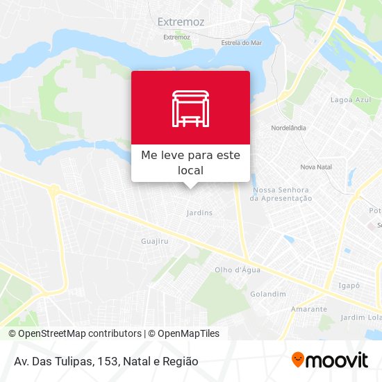 Av. Das Tulipas, 153 mapa