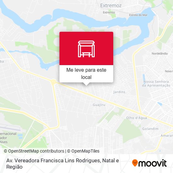 Av. Vereadora Francisca Lins Rodrigues mapa