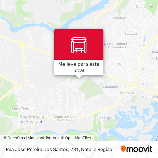 Rua José Pereira Dos Santos, 281 mapa