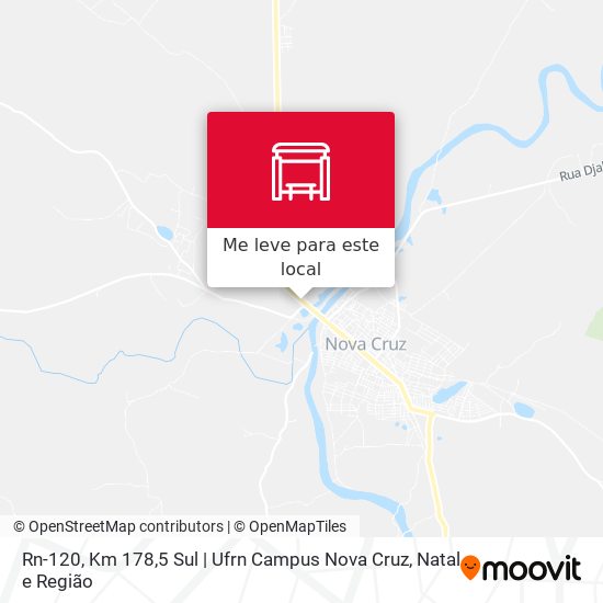 Rn-120, Km 178,5 Sul | Ufrn Campus Nova Cruz mapa