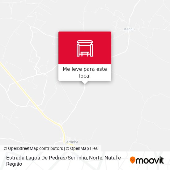 Estrada Lagoa De Pedras / Serrinha, Norte mapa