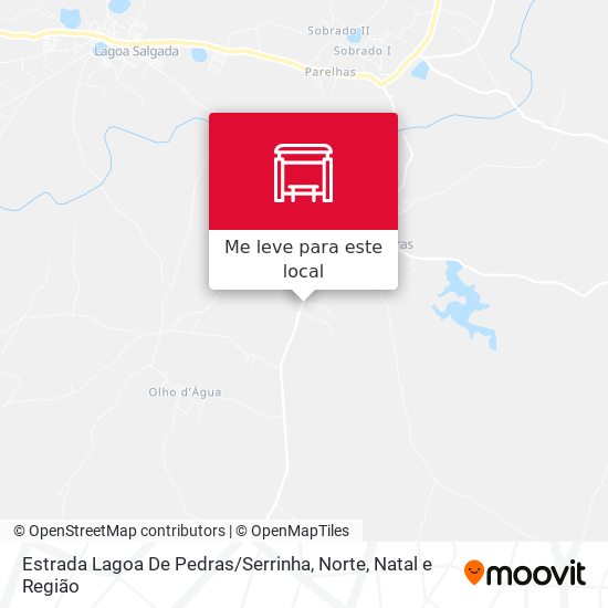 Estrada Lagoa De Pedras / Serrinha, Norte mapa