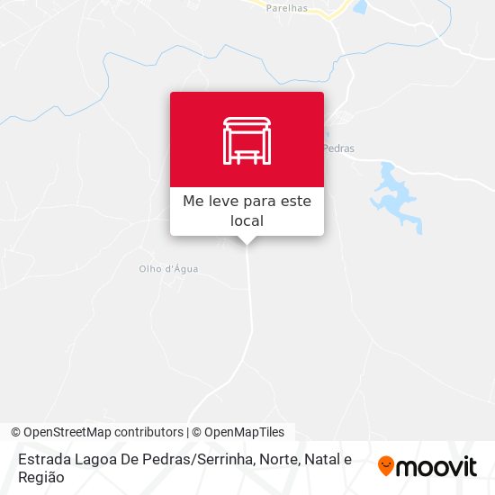 Estrada Lagoa De Pedras / Serrinha, Norte mapa