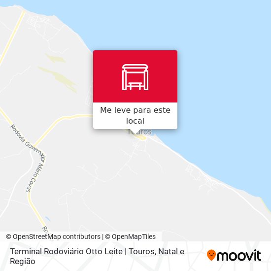 Terminal Rodoviário Otto Leite | Touros mapa