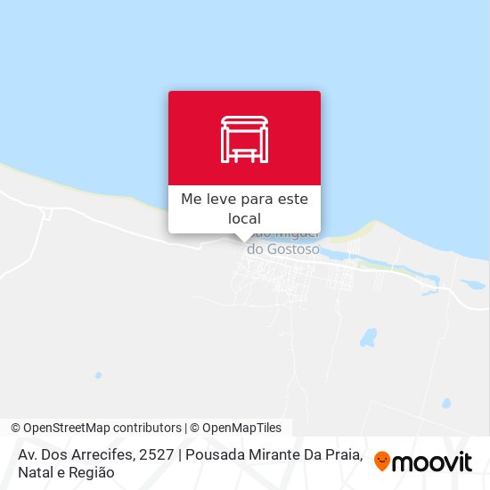Av. Dos Arrecifes, 2527 | Pousada Mirante Da Praia mapa
