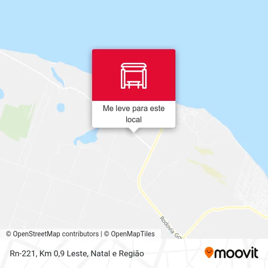 Rn-221, Km 0,9 Leste mapa
