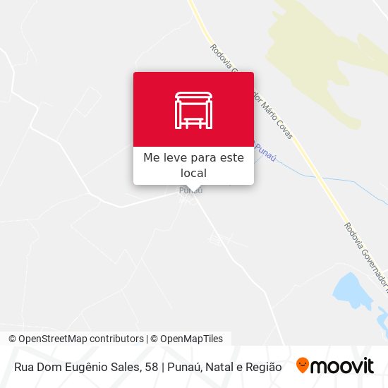 Rua Dom Eugênio Sales, 58 | Punaú mapa